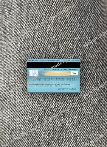 Venezuela Banco Central de Venezuela bank visa classic card photolook back